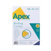 Fellowes Apex Leatherboard Covers White Pk100