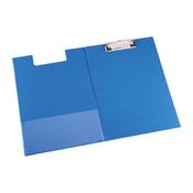 Deli 38154A Plastic Clipboard Foldover A4 Blue