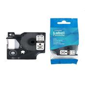 Compatible Dymo Tape 9mm x7m Black on White