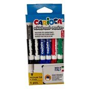 Carioca DryWipe Marker 4.5mm Bul 4 Colours Wallet 6