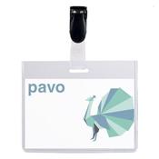 Visitors Security Name Bdg 60x90mm Plas Clip Bx25