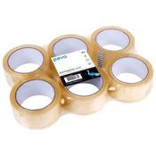 Adhesive Tape PP Clear 50mm x 66m Pk6