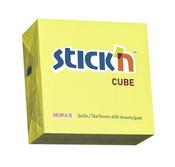 Stickn Note Cube 76x76mm neon Yellow