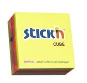 Stickn Note Cube 76x76 neon mix 400 sheet