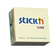 Stickn Note Cube 76x76 pastel mix 400 sheet