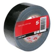 5 Star Office Cloth Tape Heavy-duty Waterproof Tearable Multisurface Roll 50mm x 50m Black