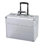 Alumaxx Omega Trolley Pilot Case 2 Combination Locks 5.3kg Silver Aluminium Ref 45122