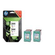 Hewlett Packard [HP] No.344 Inkjet Cartridge Page Life 560pp 14ml Tri-Colour Ref C9505EE [Pack 2]