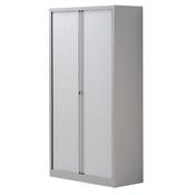 Trexus by Bisley Side Opening Tambour Door Cupboard 1000x470x1970-1985mm Grey/Grey Ref YETB1019.1
