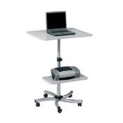 Mobile Computer and Laptop Workstation Table - Grey