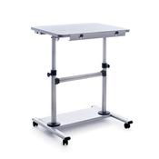 Mobile Height Adjust Workstation Desk - Computer and Laptop table -Alumin