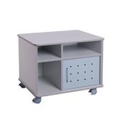 Mobile Grey Table/Storage Unit Landscape