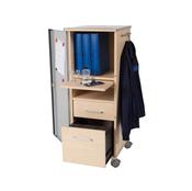 MobileOffice Caddy Drawers - Metal Door/Beech