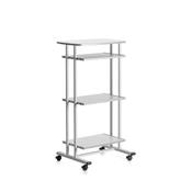 Mobile Computer and Laptop Workstation Table - Grey