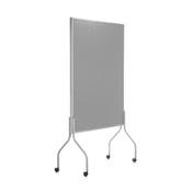 Mobile Acoustic Room Divider Grey 116x196x49cm