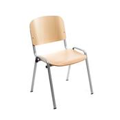 Visitor Chair Wood Backrest and Seat
