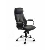 Rocada Ergoline Directors Faux Leather High Back Chair - Black