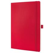 Conceptum Notebook Lined A4 Red Soft Cover