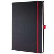 Conceptum Notebook A4 lined blk/Red
