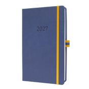 Linescape Weekly Planner 2027 Hardcover A5 Blue/Yellow Vertical 176p 80gsm