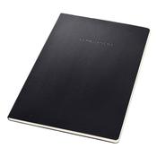 Conceptum Notepad Hardcover A4 Lined &amp; Punched 4 Holes Black120p
