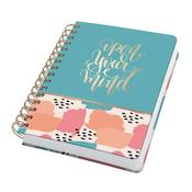 Jolie Spiral notebook H/Cover Brush Marks A5 Dot Grid 240p