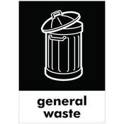 A5 Vinyl recycling and waste stickers