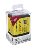 Swordfish VariPlug Dual USB Travel Adapter Yellow 40254