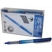 Uni-ball UB-185S Eye Needle Pen Stainless Steel Point Micro 0.5mm Tip Blue Ref 153528383 [Pack 14 for 12]