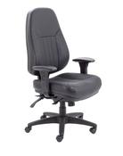 PANTHER EXECUTIVE LEATHER OFFICE CHAIR : BLACK
