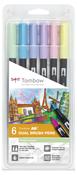 Tombow ABT Dual Brush Pen 6 Pastel colours