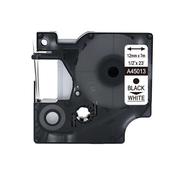 Compatible Dymo S0720530 45013 Black on White 12mmx7m NOT Suitable for LW550 or 550 Turboand5XL