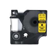 Compatible Dymo 45018 S0720580 Black on Yellow 12mmx7m NOT Suitable for LW550 or 550 Turboand5XL