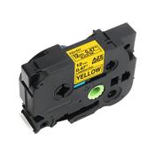 Compatible Brother TZE631 Black on Yellow 12mmx8m