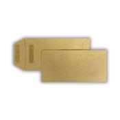 220x110mm 80gsm Manilla Pocket Self Seal Envelopes 500 Pack image