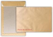 Trimfold Envelopes C4 324x229mm Manilla 120gsm Board Back Pocket Peel &amp; Seal Envelopes 125 Pack image