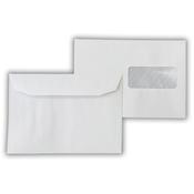 Trimfold Envelopes Autofast C5 162x229mm White 90gsm Window Gummed Right Hand Side Wallet Envelopes 500 Pack image