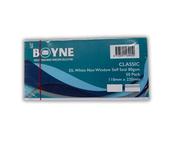 Trimfold Envelopes Boyne Merlin DL 110x220mm White 80gsm Self Seal Envelopes Pack 50's Retail Pack