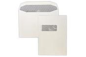 Trimfold Envelopes Autofast C5 162x229mm White 90gsm Window Opaqued Gummed Wallet Envelopes 500 Pack image