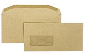 Trimfold Envelopes Treesaver DLX 114x235mm Manilla 80gsm Window Gummed Wallet Envelopes 500 Pack image