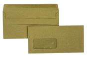 Trimfold Envelopes Treesaver DL 110x220mm Manilla 80gsm Window Self Seal Wallet Envelopes 1000 Pack image
