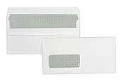 Trimfold Envelopes Hawk DL 110x220mm White 90gsm Window Opaqued Self Seal Wallet Envelopes 1000 Pack image