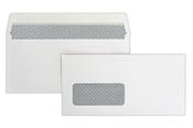 Trimfold Envelopes Kestrel DL 110x220mm White 100gsm Window Peel &amp; Seal Wallet Envelopes Laser Guaranteed 500 Pack