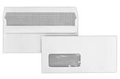 Envelopes 110x220 white win s/seal 100g Bx500
