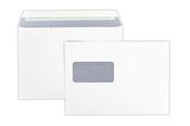 Trimfold Envelopes Kestrel C5 162x229mm White 100gsm Window Peel &amp; Seal Wallet Envelopes 500 Pack image