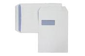 Trimfold Envelopes Hawk C4 324x229mm White 90gsm Window Opaqued Self Seal Pocket Envelopes 250 Pack image