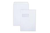 Trimfold Envelopes Superior C4 324x229mm White 120gsm Window Pocket Peel &amp; Seal Envelopes 250 Pack image