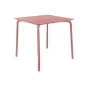 Lark Square Slatted Table Aluminium Brick Dust 1043446ND