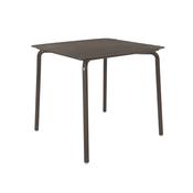 Lark Square Slatted Table Aluminium Charcoal 1043448ND