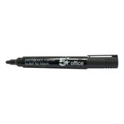 5 Star Permanent Marker Bullet Tip Xylene/Toluene-free Smear Proof Black (Pack of 12) 296077